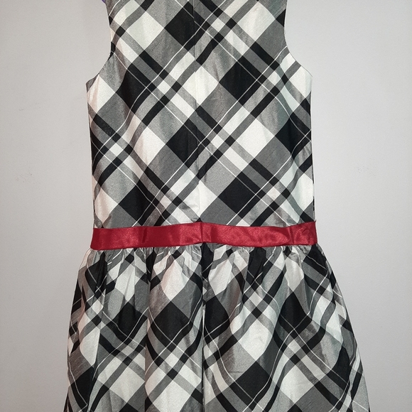 NWT Gymboree Christmas Holiday Plaid Dress Red Bow - Picture 6 of 6